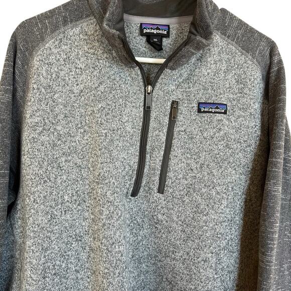 Patagonia 1/4 zip sweater, 2 tone gray, men's size XXL - Picture 1 of 9